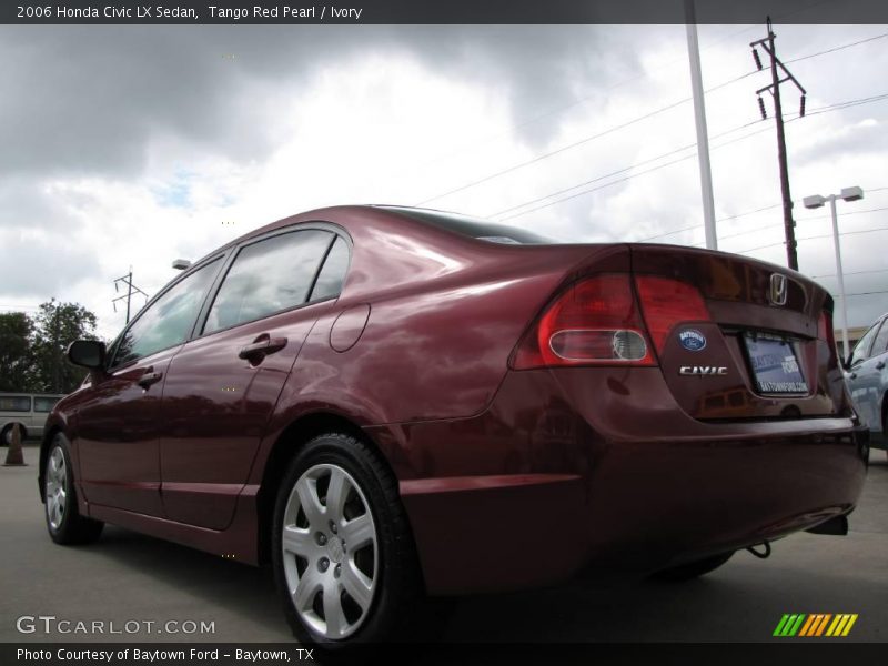 Tango Red Pearl / Ivory 2006 Honda Civic LX Sedan