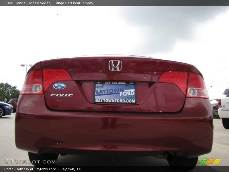 Tango Red Pearl / Ivory 2006 Honda Civic LX Sedan