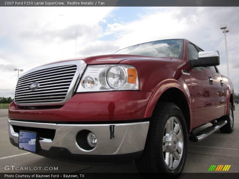 Redfire Metallic / Tan 2007 Ford F150 Lariat SuperCrew