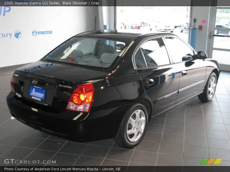 Black Obsidian / Gray 2005 Hyundai Elantra GLS Sedan
