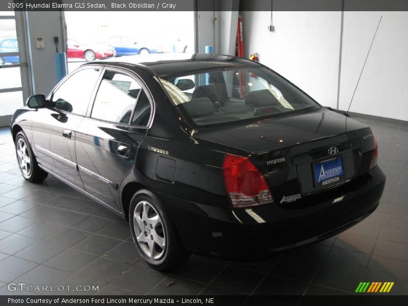 Black Obsidian / Gray 2005 Hyundai Elantra GLS Sedan