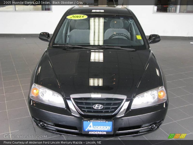 Black Obsidian / Gray 2005 Hyundai Elantra GLS Sedan