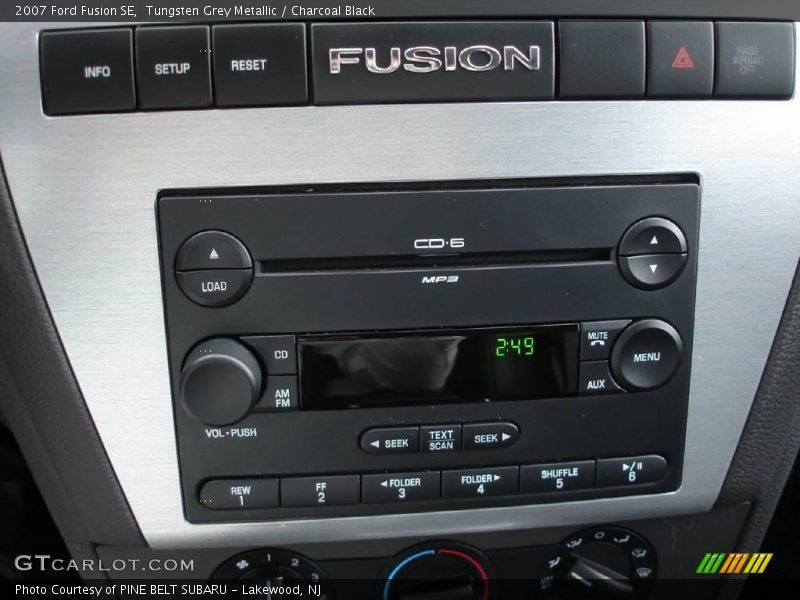 Tungsten Grey Metallic / Charcoal Black 2007 Ford Fusion SE