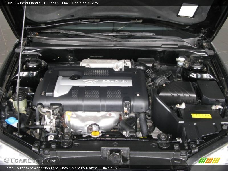 Black Obsidian / Gray 2005 Hyundai Elantra GLS Sedan