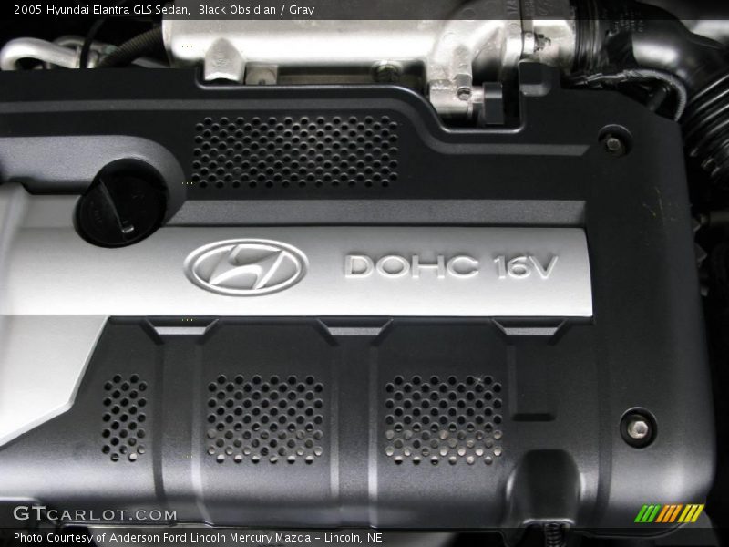 Black Obsidian / Gray 2005 Hyundai Elantra GLS Sedan