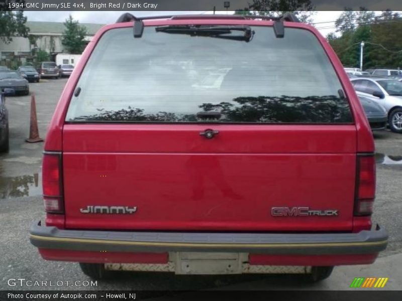 Bright Red / Dark Gray 1994 GMC Jimmy SLE 4x4