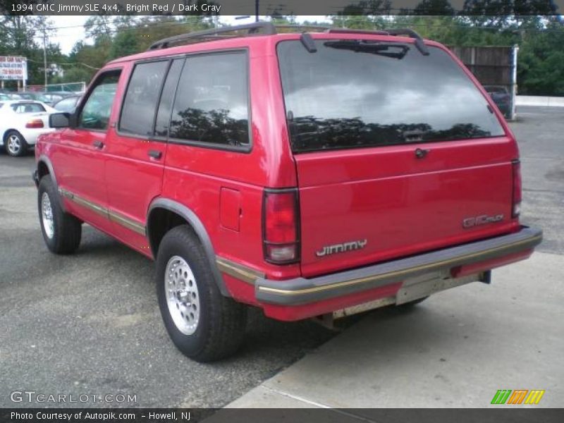 Bright Red / Dark Gray 1994 GMC Jimmy SLE 4x4