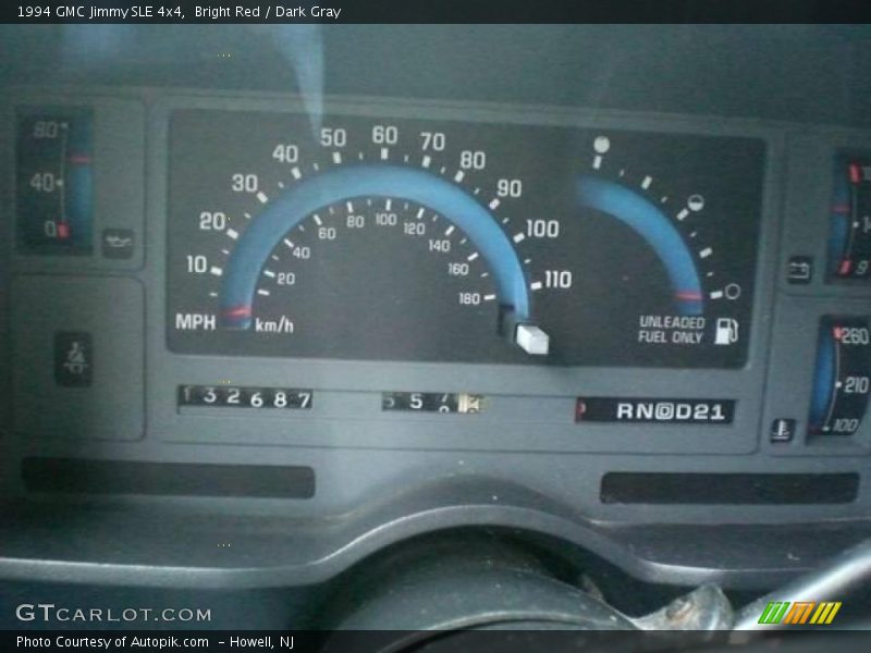 Bright Red / Dark Gray 1994 GMC Jimmy SLE 4x4