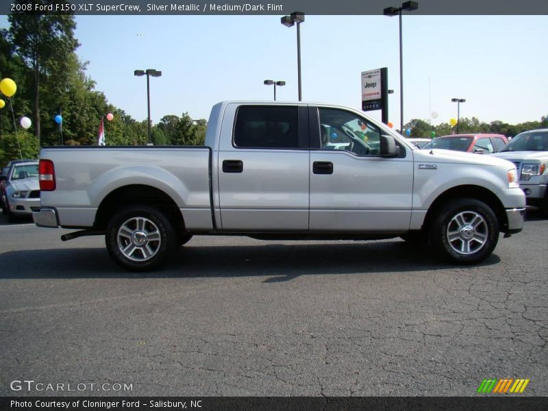 Silver Metallic / Medium/Dark Flint 2008 Ford F150 XLT SuperCrew