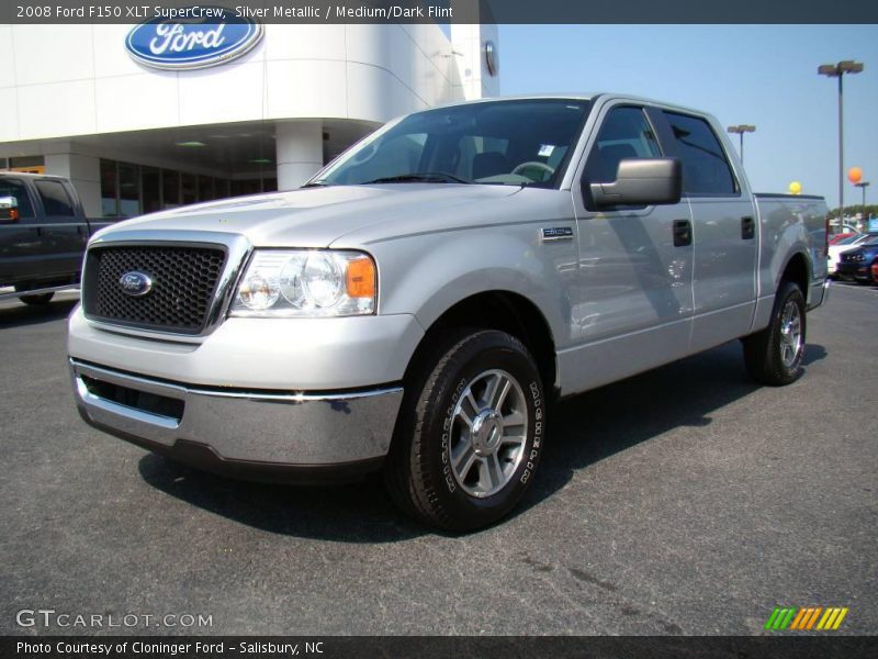 Silver Metallic / Medium/Dark Flint 2008 Ford F150 XLT SuperCrew