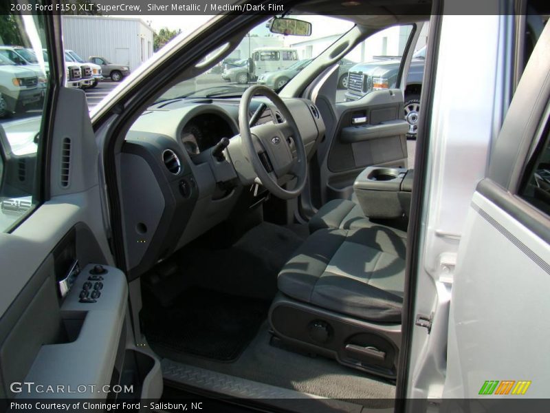 Silver Metallic / Medium/Dark Flint 2008 Ford F150 XLT SuperCrew