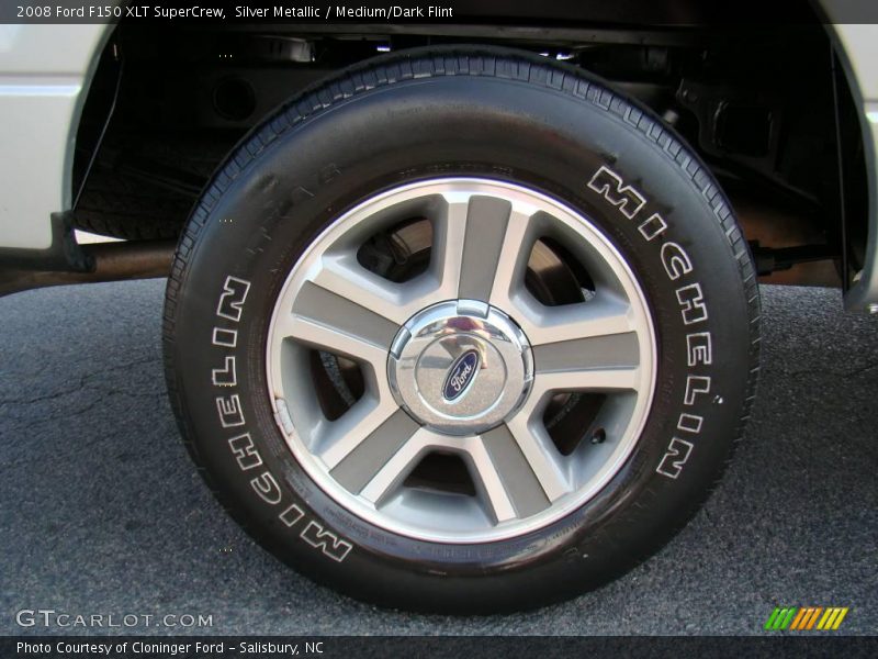 Silver Metallic / Medium/Dark Flint 2008 Ford F150 XLT SuperCrew