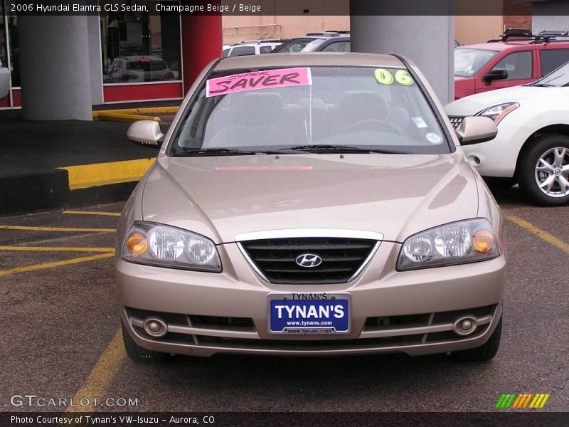Champagne Beige / Beige 2006 Hyundai Elantra GLS Sedan