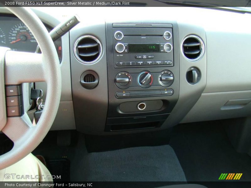 Silver Metallic / Medium/Dark Flint 2008 Ford F150 XLT SuperCrew