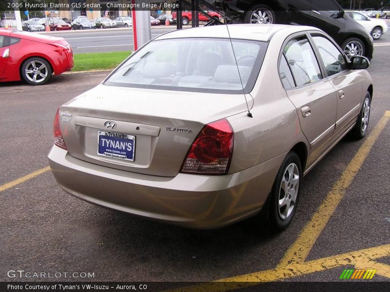Champagne Beige / Beige 2006 Hyundai Elantra GLS Sedan
