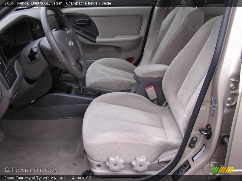 Champagne Beige / Beige 2006 Hyundai Elantra GLS Sedan