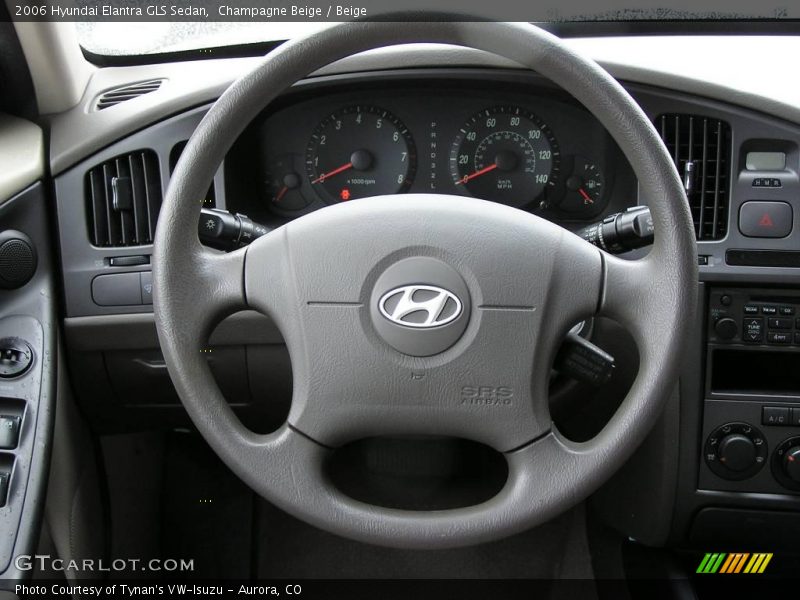 Champagne Beige / Beige 2006 Hyundai Elantra GLS Sedan