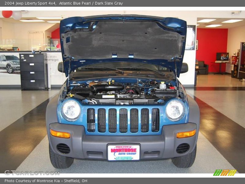 Atlantic Blue Pearl / Dark Slate Gray 2004 Jeep Liberty Sport 4x4