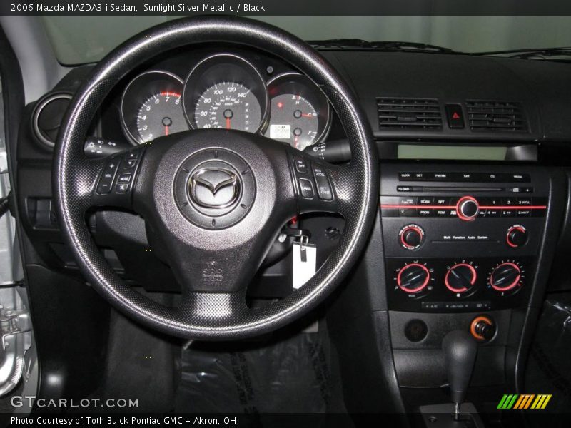 Sunlight Silver Metallic / Black 2006 Mazda MAZDA3 i Sedan