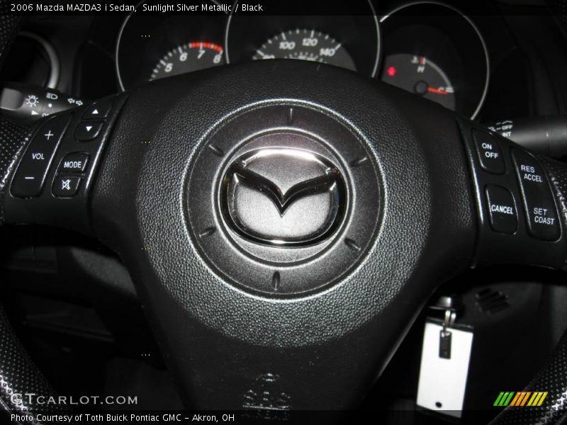 Sunlight Silver Metallic / Black 2006 Mazda MAZDA3 i Sedan