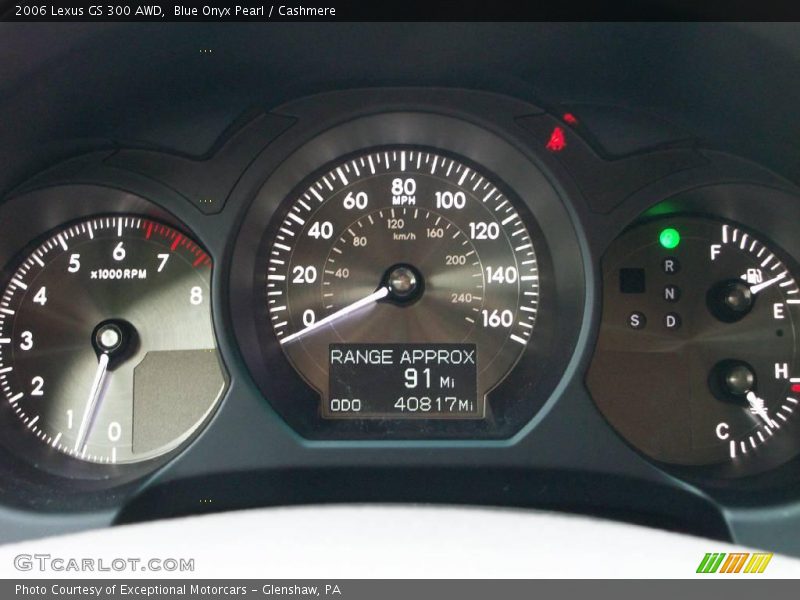 Blue Onyx Pearl / Cashmere 2006 Lexus GS 300 AWD