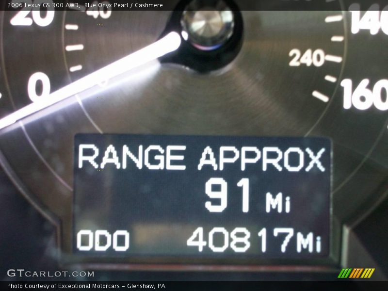 Blue Onyx Pearl / Cashmere 2006 Lexus GS 300 AWD