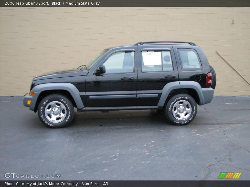 Black / Medium Slate Gray 2006 Jeep Liberty Sport