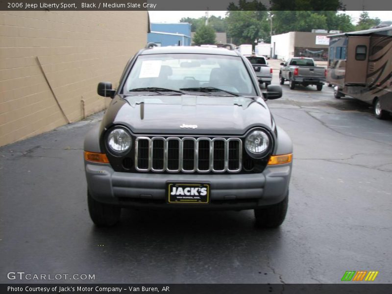 Black / Medium Slate Gray 2006 Jeep Liberty Sport