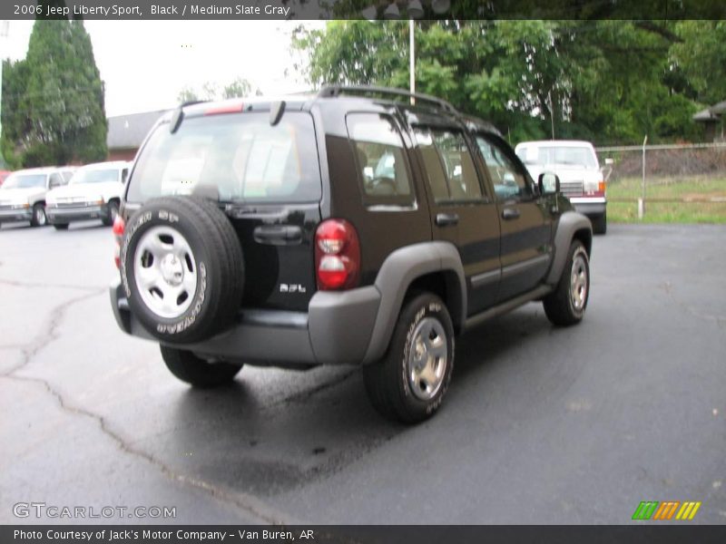 Black / Medium Slate Gray 2006 Jeep Liberty Sport