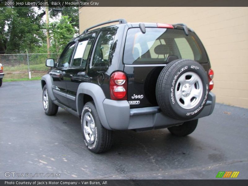 Black / Medium Slate Gray 2006 Jeep Liberty Sport