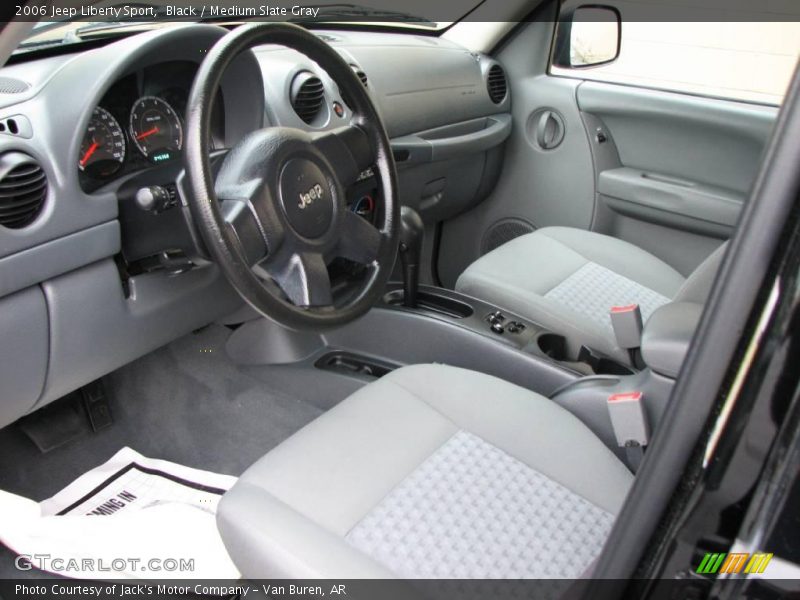 Black / Medium Slate Gray 2006 Jeep Liberty Sport