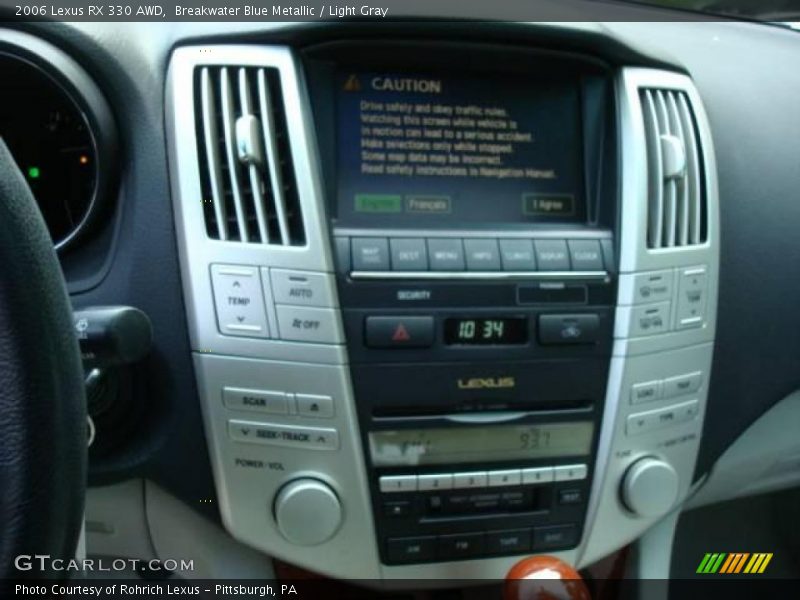 Breakwater Blue Metallic / Light Gray 2006 Lexus RX 330 AWD