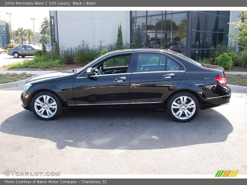 Black / Black 2009 Mercedes-Benz C 300 Luxury