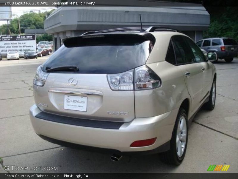 Savannah Metallic / Ivory 2008 Lexus RX 350 AWD