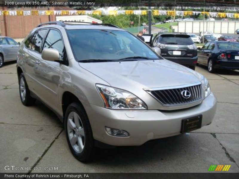 Savannah Metallic / Ivory 2008 Lexus RX 350 AWD