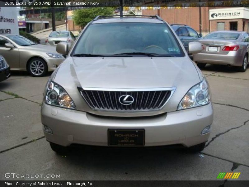 Savannah Metallic / Ivory 2008 Lexus RX 350 AWD