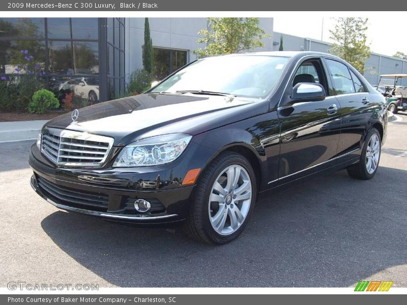 Black / Black 2009 Mercedes-Benz C 300 Luxury