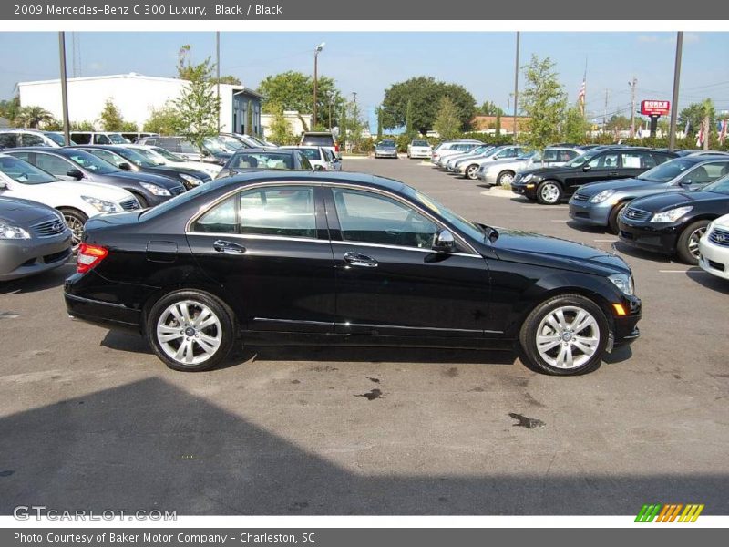 Black / Black 2009 Mercedes-Benz C 300 Luxury