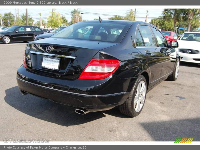 Black / Black 2009 Mercedes-Benz C 300 Luxury