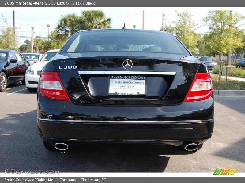 Black / Black 2009 Mercedes-Benz C 300 Luxury