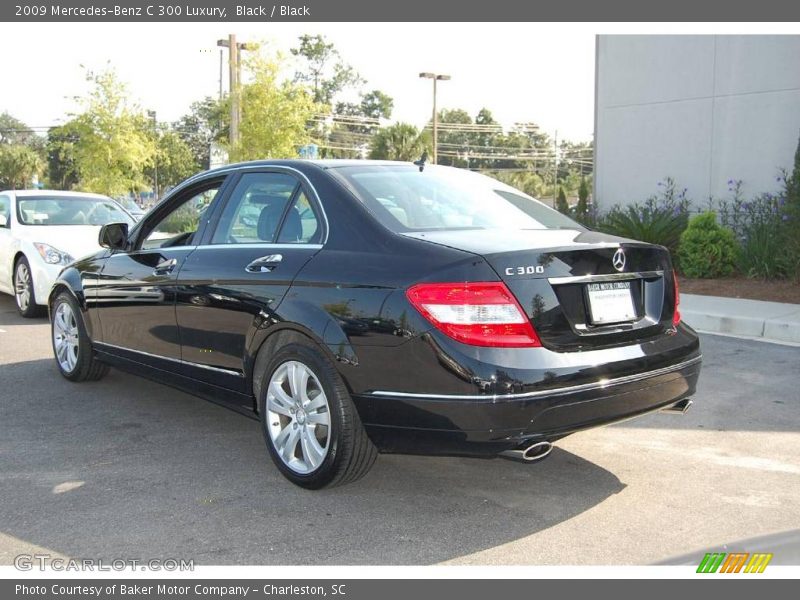 Black / Black 2009 Mercedes-Benz C 300 Luxury