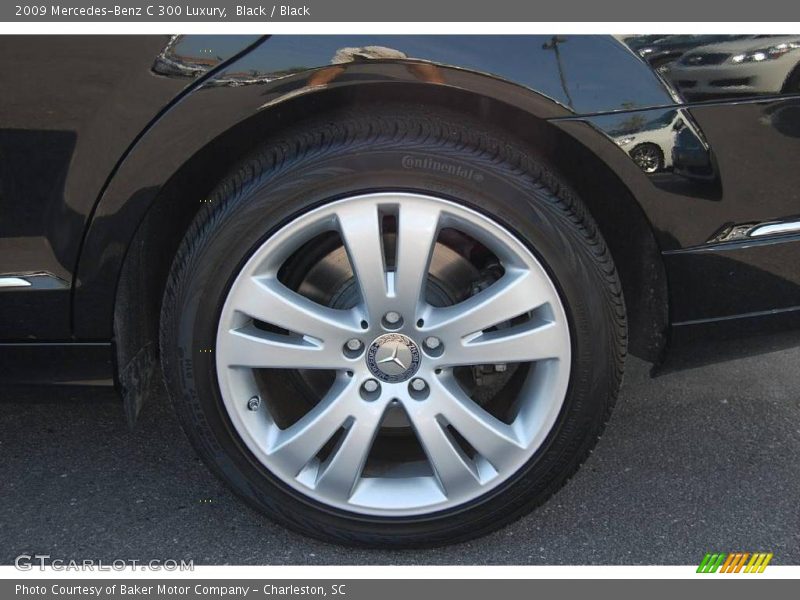 Black / Black 2009 Mercedes-Benz C 300 Luxury