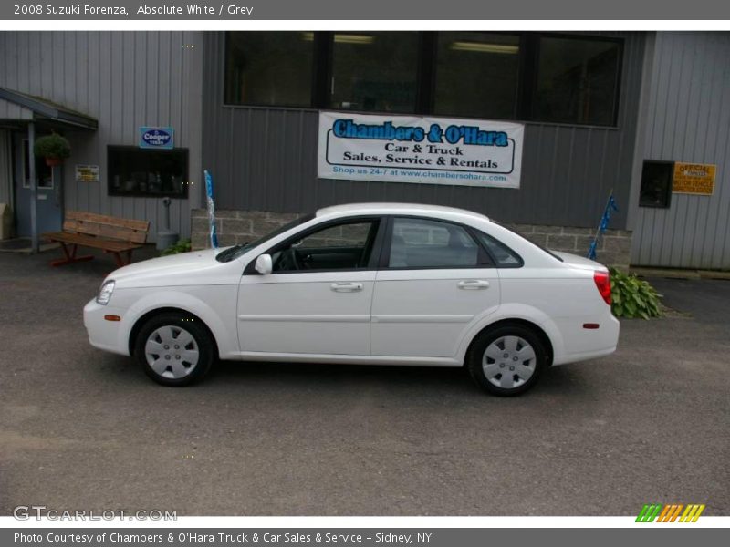 Absolute White / Grey 2008 Suzuki Forenza