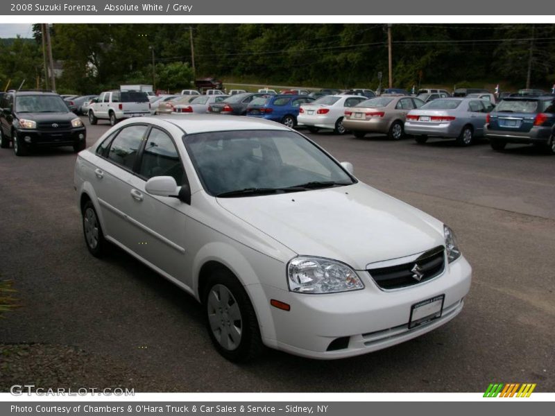 Absolute White / Grey 2008 Suzuki Forenza