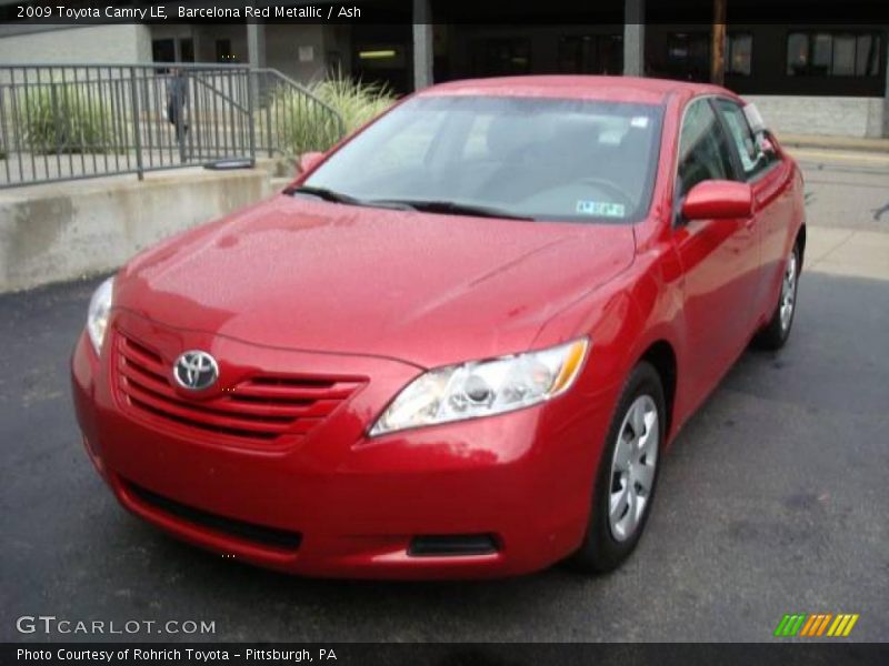 Barcelona Red Metallic / Ash 2009 Toyota Camry LE