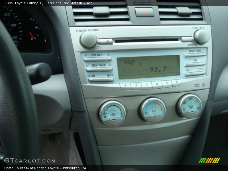 Barcelona Red Metallic / Ash 2009 Toyota Camry LE