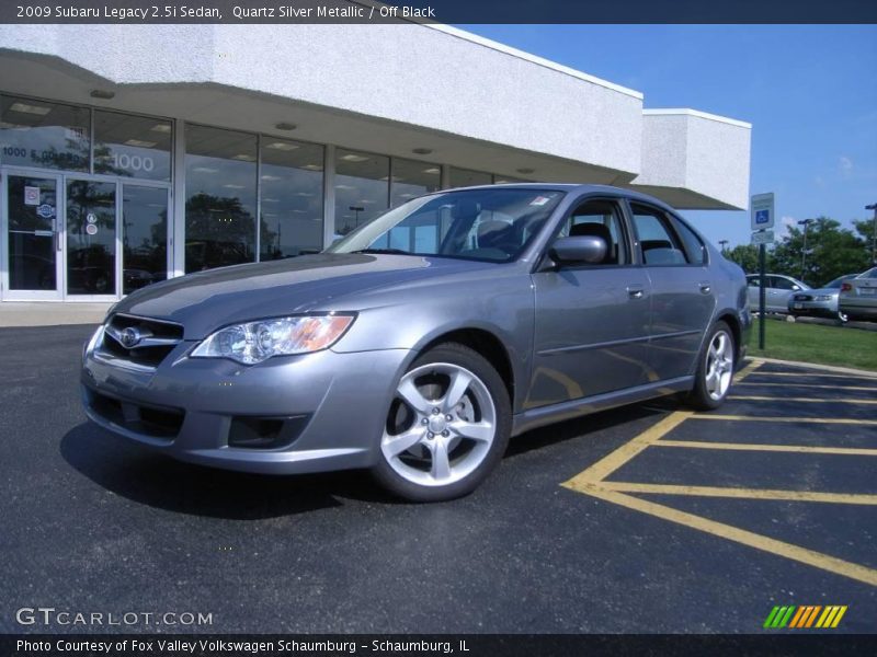 Quartz Silver Metallic / Off Black 2009 Subaru Legacy 2.5i Sedan
