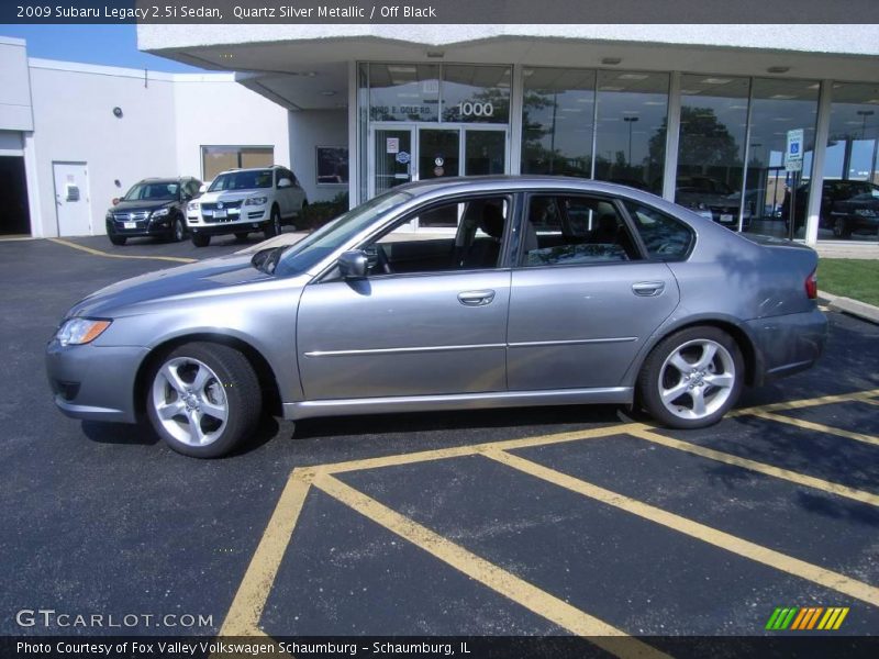 Quartz Silver Metallic / Off Black 2009 Subaru Legacy 2.5i Sedan