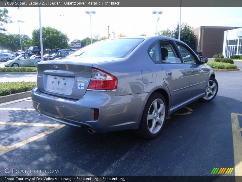 Quartz Silver Metallic / Off Black 2009 Subaru Legacy 2.5i Sedan