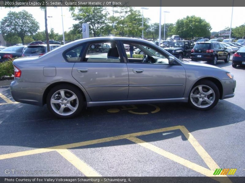 Quartz Silver Metallic / Off Black 2009 Subaru Legacy 2.5i Sedan